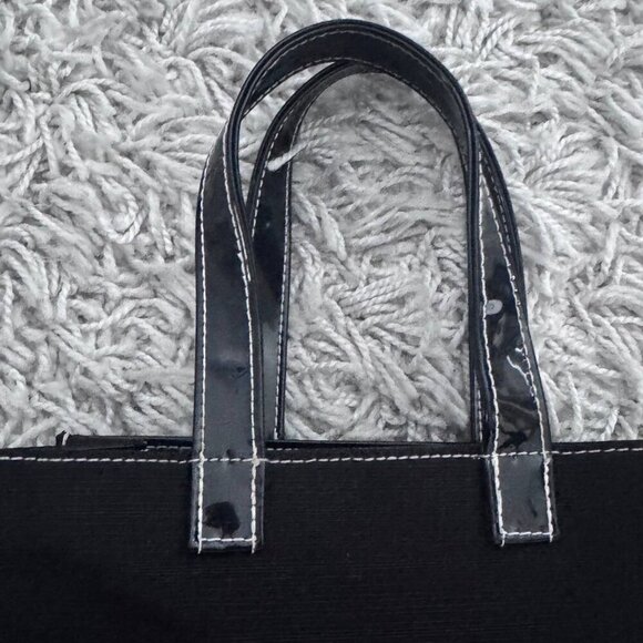 Cute Canvas Mini-Tote Bag in Black - Picture 7 of 9